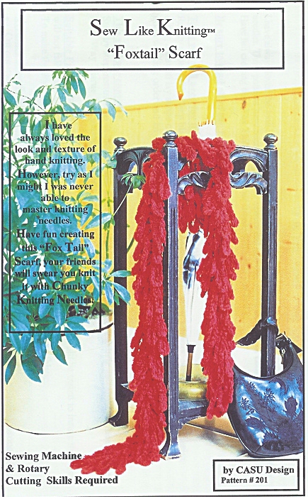 Sew Like Knitting Foxtail Scarf Pattern Pack