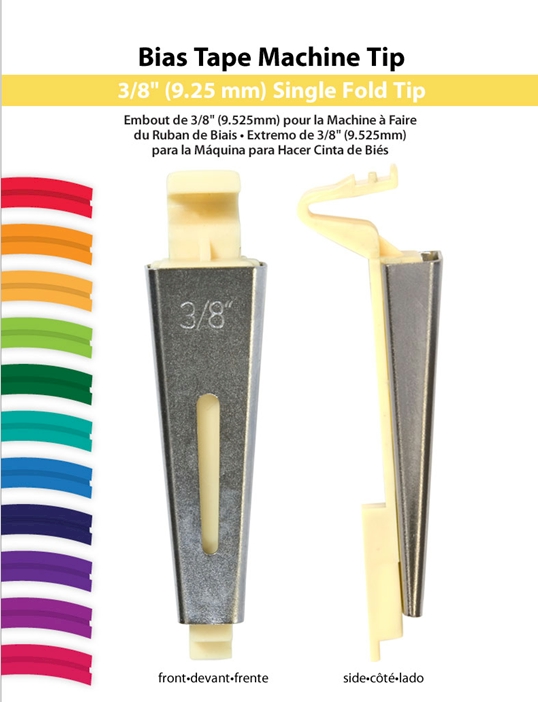 Simplicity Bias Tape Maker Tip - 3/8" Single Fold