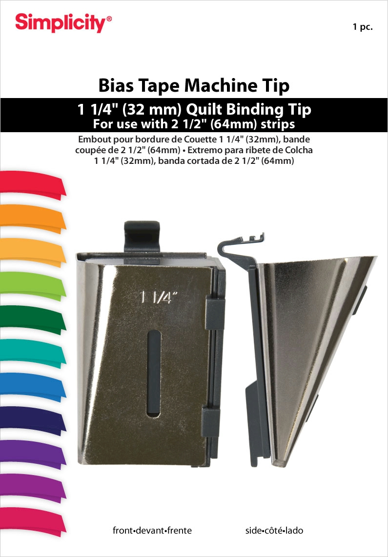Simplicity Bias Tape Maker Tip - 1-1/4" Quilt Binding Tip