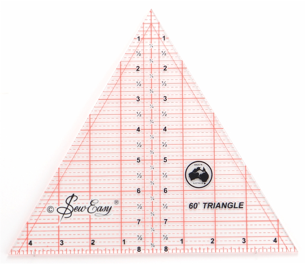 60° Patchwork Triangle 8" - Hemline Rulers