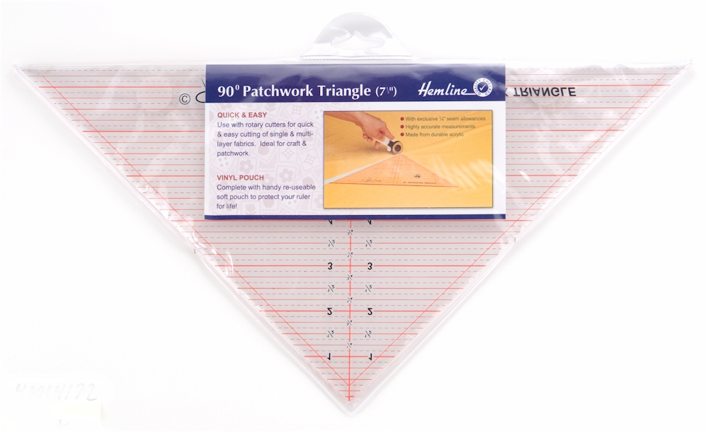 90° Patchwork Triangle 7-1/2" - Hemline Rulers
