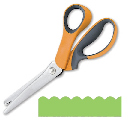 WunderStitch Softgrip Scallop Pinking Shears - CLOSEOUT