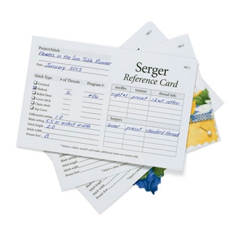 Serger Reference Cards 50/pkg.