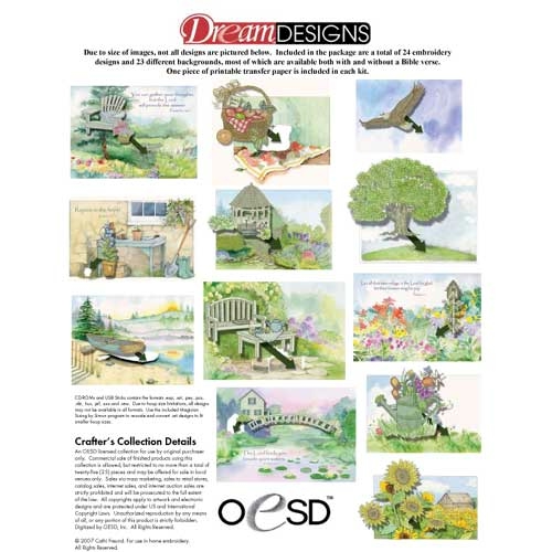 Inspirational Landscapes With Bible Verses Embroidery Designs on a Multi-Format CD-ROM PC847200