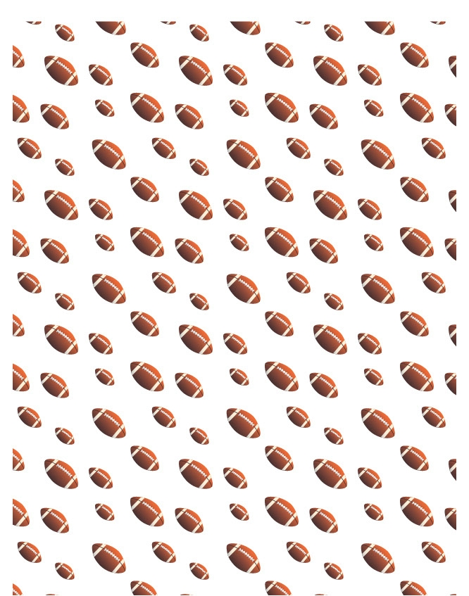Football 10 - QuickStitch Embroidery Paper - One 8.5in x 11in Sheet - CLOSEOUT