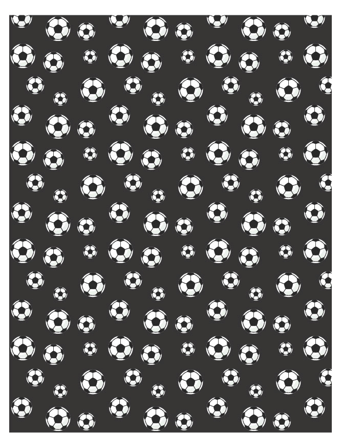 Just For Kicks - Soccer 05 - QuickStitch Embroidery Paper - One 8.5in x 11in Sheet - CLOSEOUT