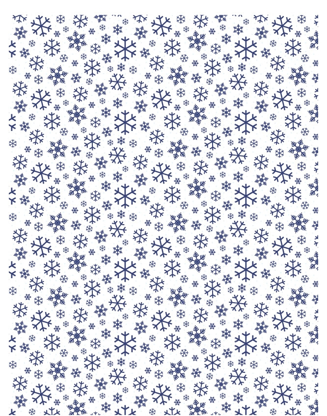 Let It Snow 12 - QuickStitch Embroidery Paper - One 8.5in x 11in Sheet- CLOSEOUT