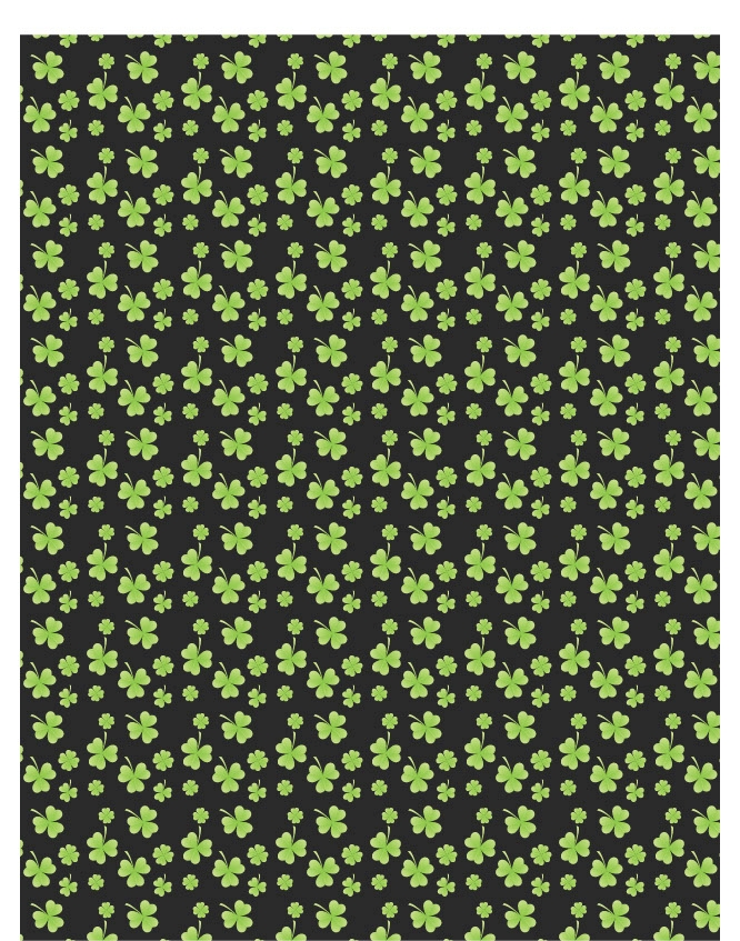 Luck of the Irish 04 - QuickStitch Embroidery Paper - One 8.5in x 11in Sheet - CLOSEOUT