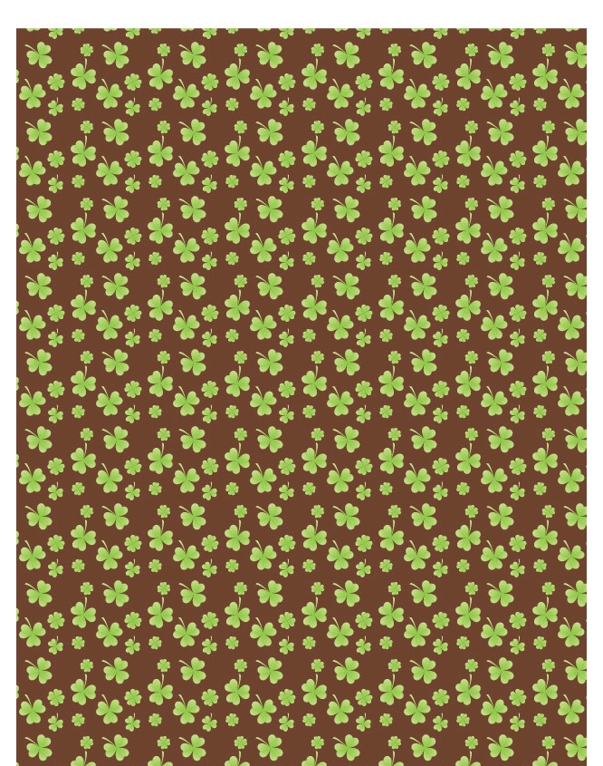 Luck of the Irish 07 - QuickStitch Embroidery Paper - One 8.5in x 11in Sheet - CLOSEOUT
