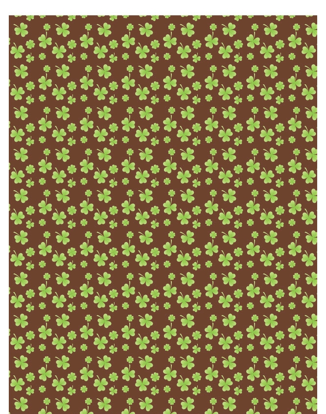 Luck of the Irish 07 - QuickStitch Embroidery Paper - One 8.5in x 11in Sheet - CLOSEOUT