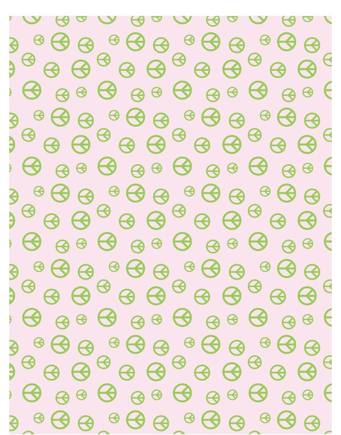Peace Dude 02 - QuickStitch Embroidery Paper - One 8.5in x 11in Sheet - CLOSEOUT