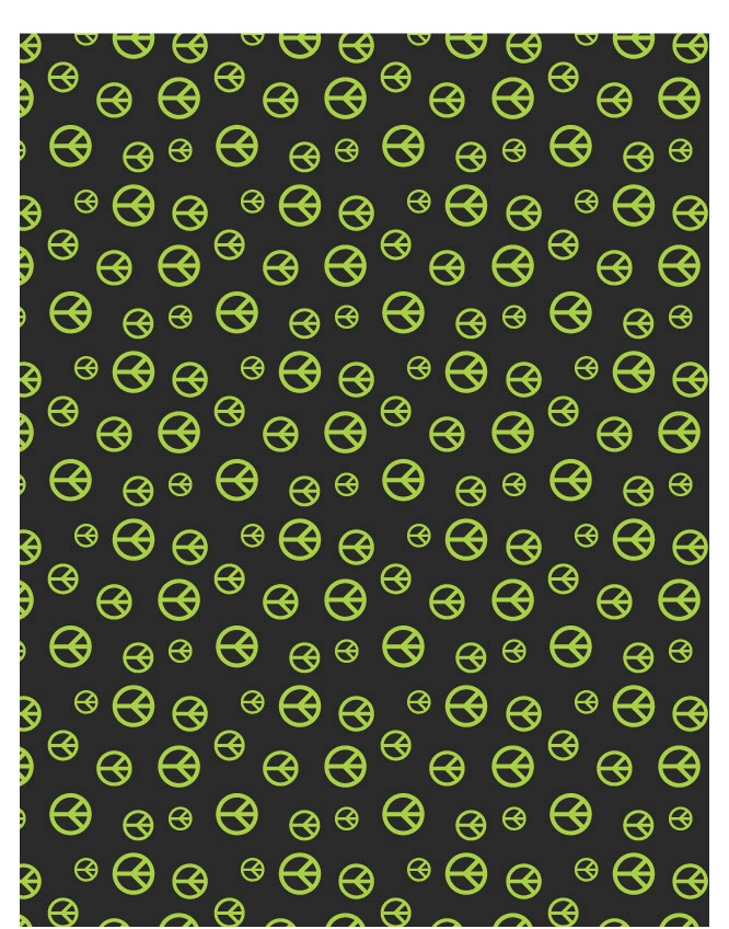 Peace Dude 08 - QuickStitch Embroidery Paper - One 8.5in x 11in Sheet - CLOSEOUT