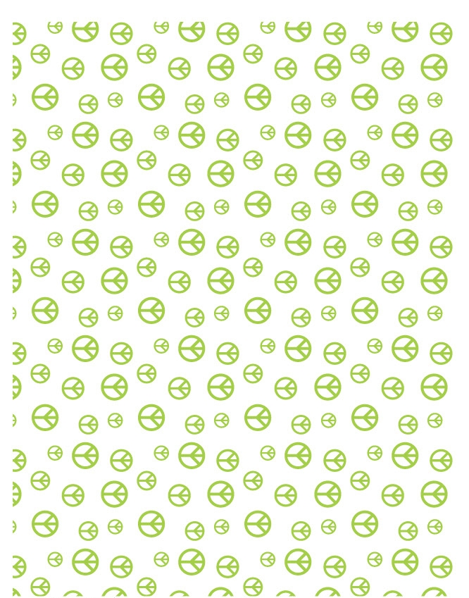 Peace Dude 09 - QuickStitch Embroidery Paper - One 8.5in x 11in Sheet - CLOSEOUT
