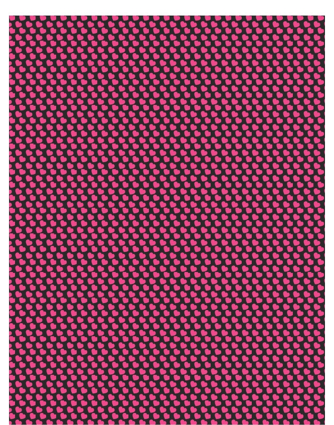Hearts 04 - QuickStitch Embroidery Paper - One 8.5in x 11in Sheet - CLOSEOUT