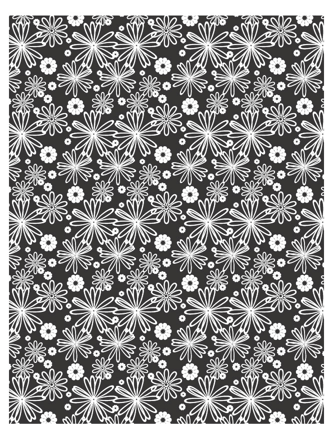 Floral Multi 05 - QuickStitch Embroidery Paper - One 8.5in x 11in Sheet - CLOSEOUT