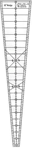 10° Wedge Ruler - Phillips Fiber Art Rulers