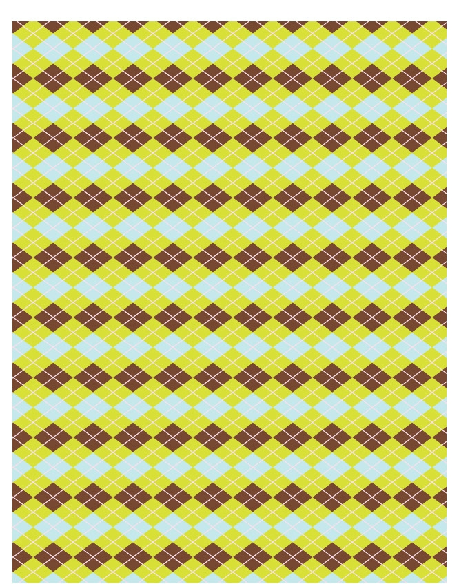 Argyle 05 - QuickStitch Embroidery Paper - One 8.5in x 11in Sheet - CLOSEOUT