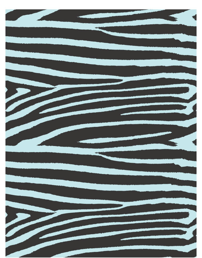 Zebra 09 - QuickStitch Embroidery Paper - One 8.5in x 11in Sheet - CLOSEOUT