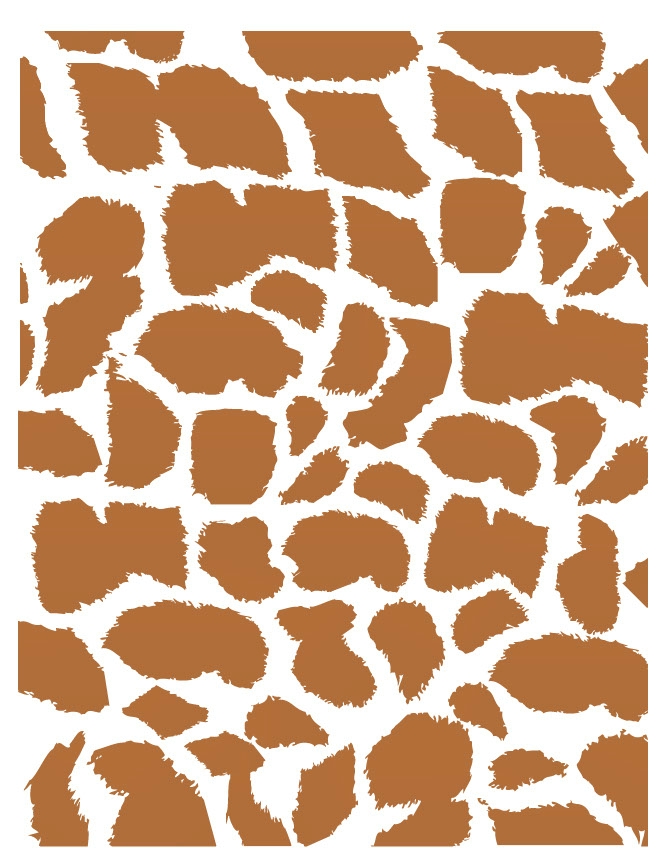Giraffe 01 - QuickStitch Embroidery Paper - One 8.5in x 11in Sheet - CLOSEOUT