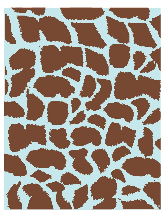 Giraffe 06 - QuickStitch Embroidery Paper - One 8.5in x 11in Sheet - CLOSEOUT