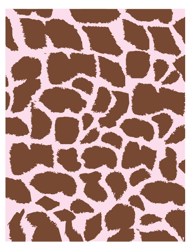 Giraffe 05 - QuickStitch Embroidery Paper - One 8.5in x 11in Sheet - CLOSEOUT