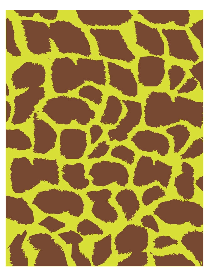 Giraffe 07 - QuickStitch Embroidery Paper - One 8.5in x 11in Sheet - CLOSEOUT