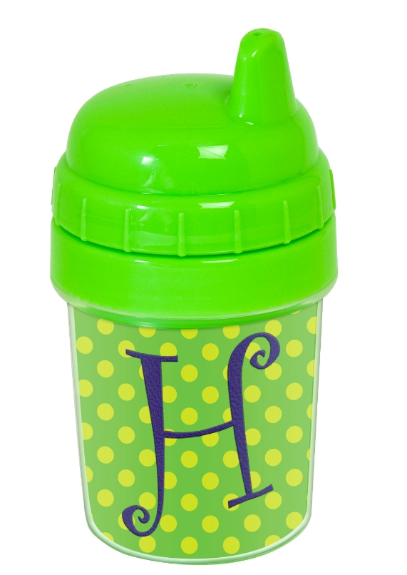 Baby's First Sippy Cup Acrylic Embroidery Blank - Green - CLOSEOUT