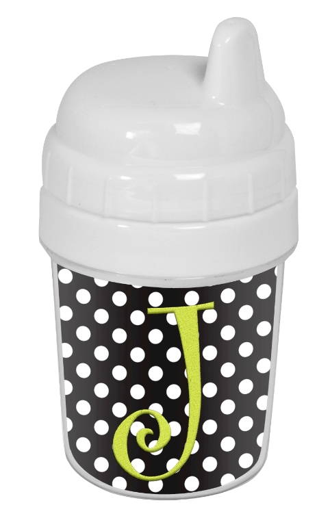 Baby's First Sippy Cup Acrylic Embroidery Blank - White