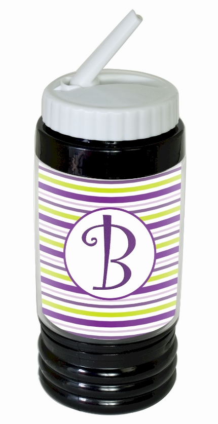 Sports Bottle Acrylic Embroidery Blank BLACK - CLOSEOUT