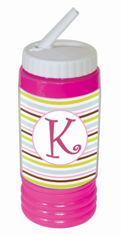 Sports Bottle Acrylic Embroidery Blank PINK - CLOSEOUT