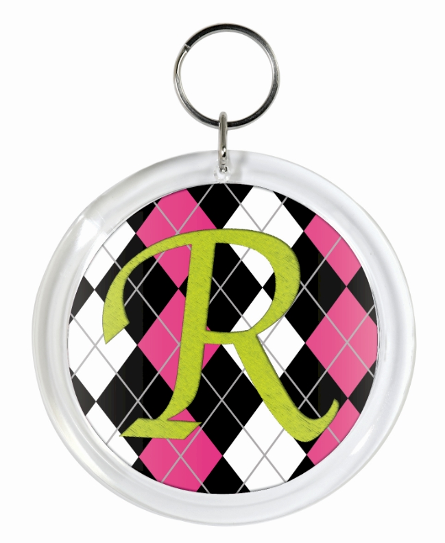 Snapin Round Keychain - Small - Acrylic Embroidery Blank - CLOSEOUT