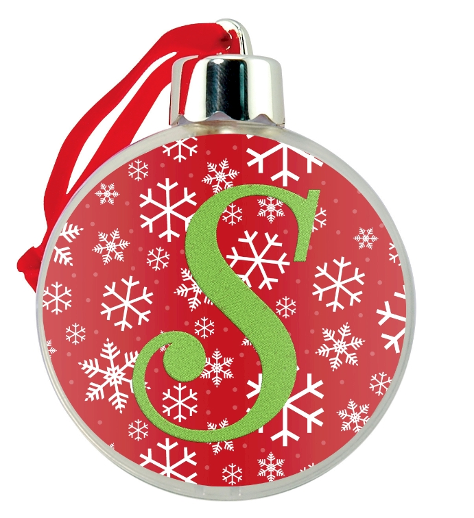 Holiday Ornament Ball Acrylic Embroidery Blank