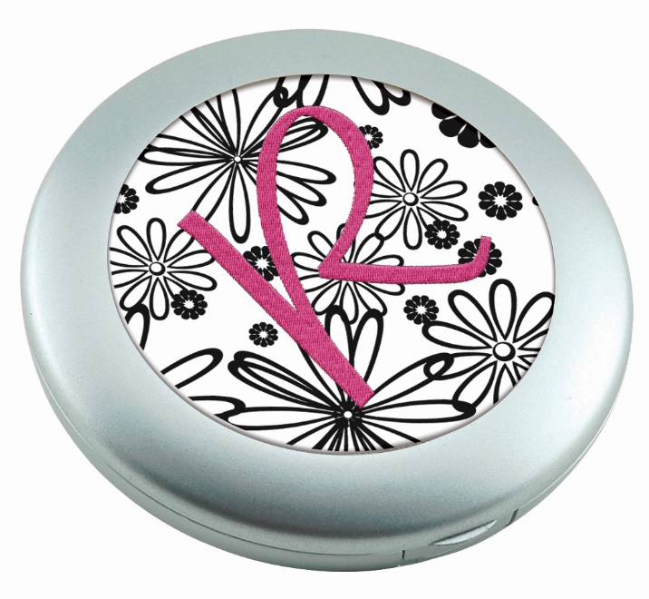 Lighted Compact Mirror Acrylic Embroidery Blank - CLOSEOUT