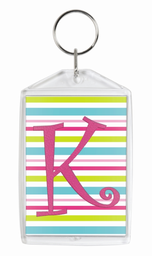Snapin Keychain - Small Rectangle - Acrylic Embroidery Blank - CLOSEOUT