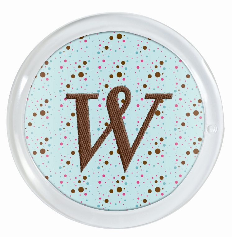 Snap-In Disc Magnet Medium 2-7/8" Acrylic Embroidery Blank -  CLOSEOUT