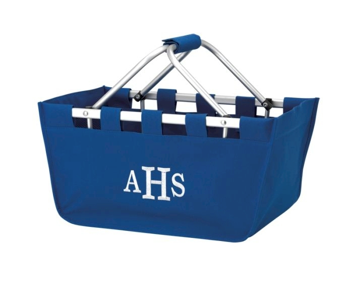 Foldable Market Tote Embroidery Blanks - ROYAL BLUE