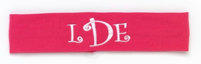 Hot Pink Headband Embroidery Blanks