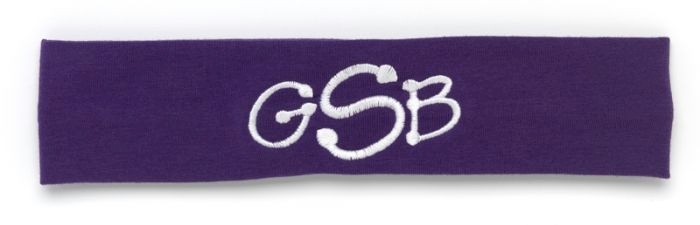 Dark Purple Headband Embroidery Blanks