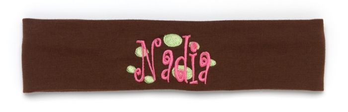 Brown Stretch Headband Embroidery Blanks - CLOSEOUT