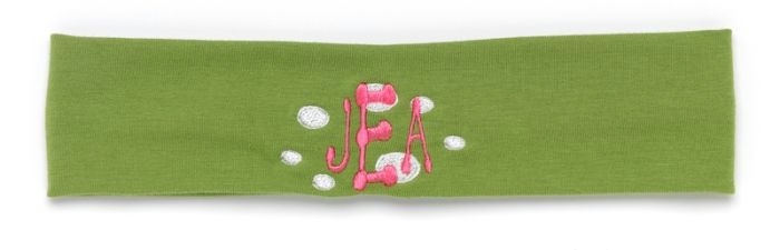 Lime Green Stretch Headband Embroidery Blanks