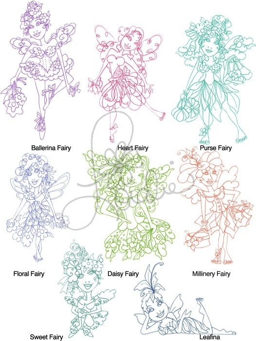 Very Fairy II by Loralie Designs Embroidery Designs on a Multi-Format CD-ROM 630093