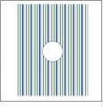 Vertical Stripe with Circle 1 - QuickStitch Embroidery Paper - One 8.5in x 11in Sheet - CLOSEOUT