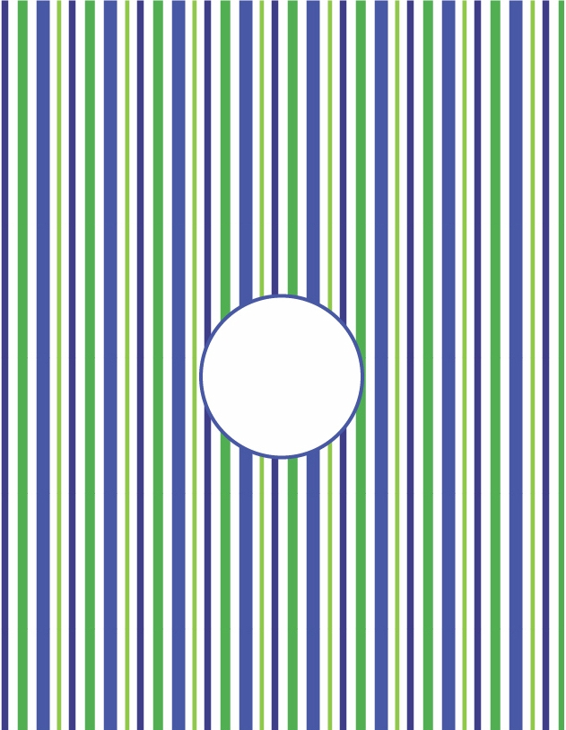 Vertical Stripe with Circle 1 - QuickStitch Embroidery Paper - One 8.5in x 11in Sheet - CLOSEOUT