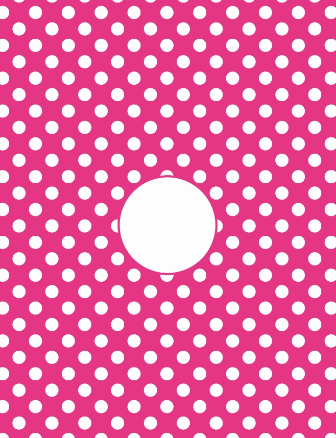 Dots with Circle - QuickStitch Embroidery Paper - One 8.5in x 11in Sheet - CLOSEOUT