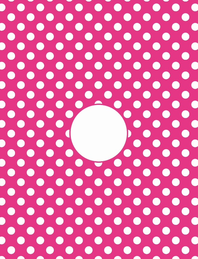 Dots with Circle - QuickStitch Embroidery Paper - One 8.5in x 11in Sheet - CLOSEOUT