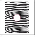 Zebra with Circle - QuickStitch Embroidery Paper - One 8.5in x 11in Sheet- CLOSEOUT