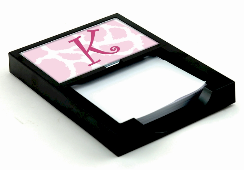 Memo Holder - Black Holder Acrylic Embroidery Blank - CLOSEOUT