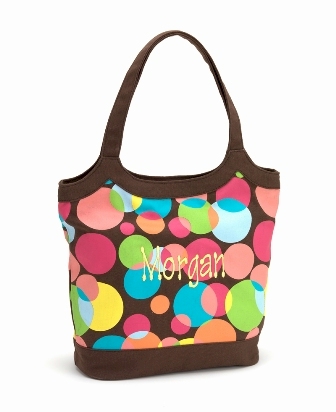 Wacky Dot Tall Purse Embroidery Blanks SHOWROOM DISPLAY