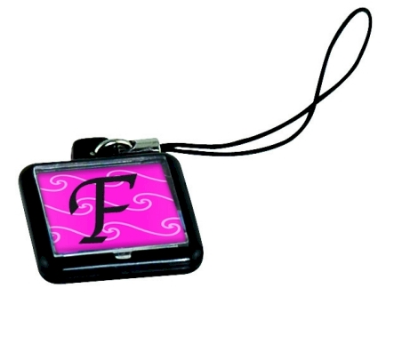 Cell Phone Charm - Black - Acrylic Embroidery Blank - CLOSEOUT