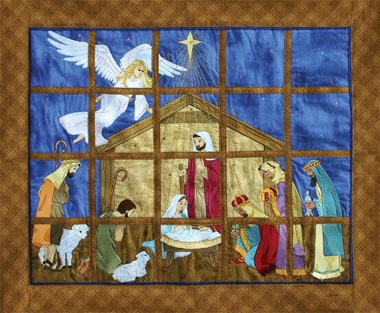 Nativity Window Scene Embroidery Designs by Dakota Collectibles on Multi-Format CD-ROM F70423